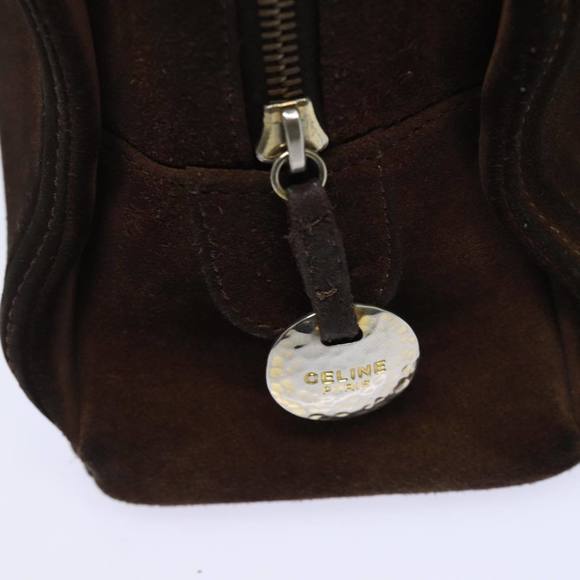CELINE Hand Bag Suede Brown Auth 80059 - Picture 14 of 16